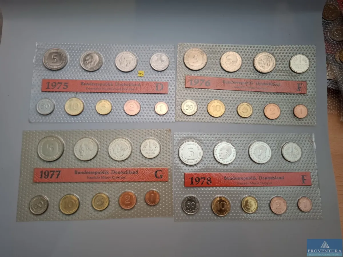 KMS Bundesrepublik Deutschland 1975D 1976F 1977 G