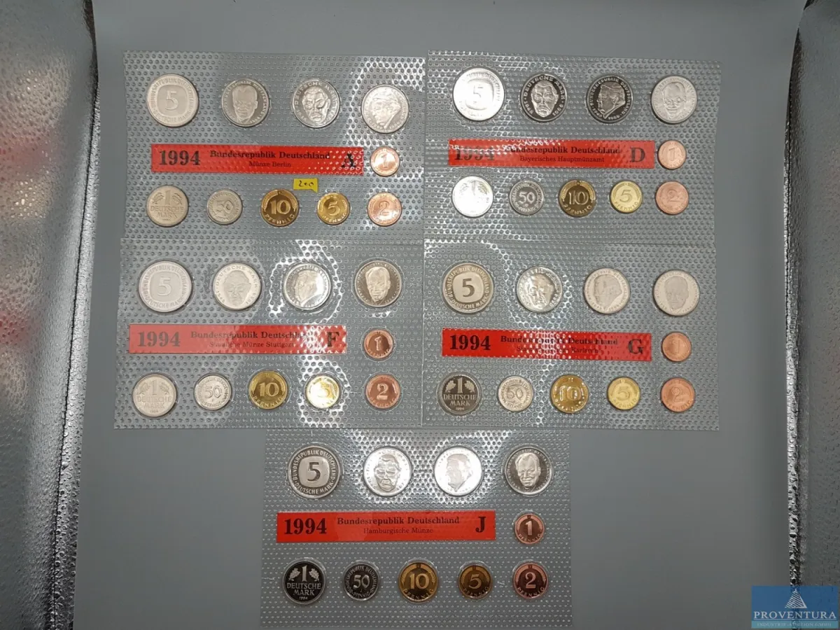 KMS Bundesrepublik Deutschland 1994 ADFGJ st