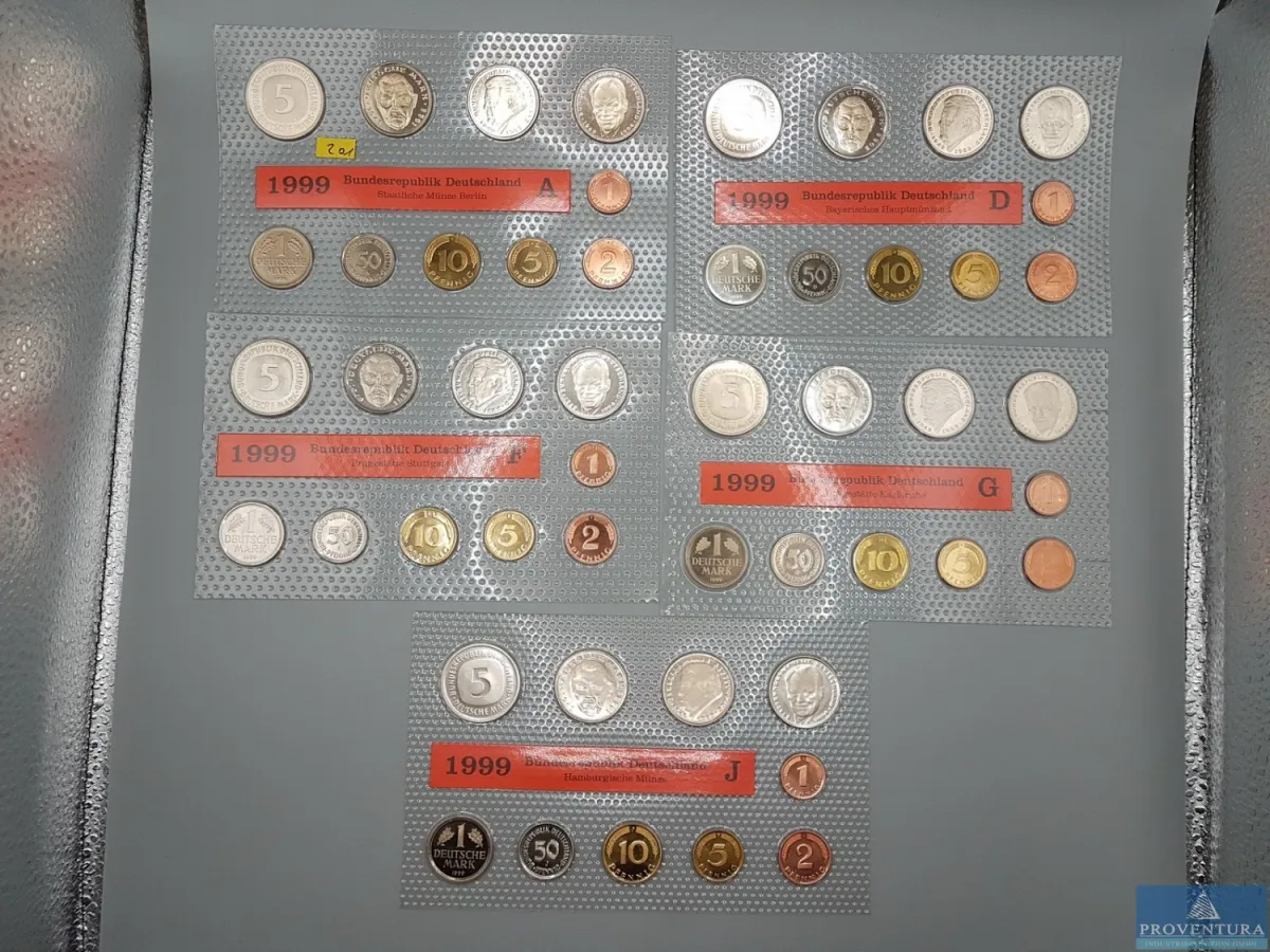 KMS Bundesrepublik Deutschland 1999 ADFGJ st