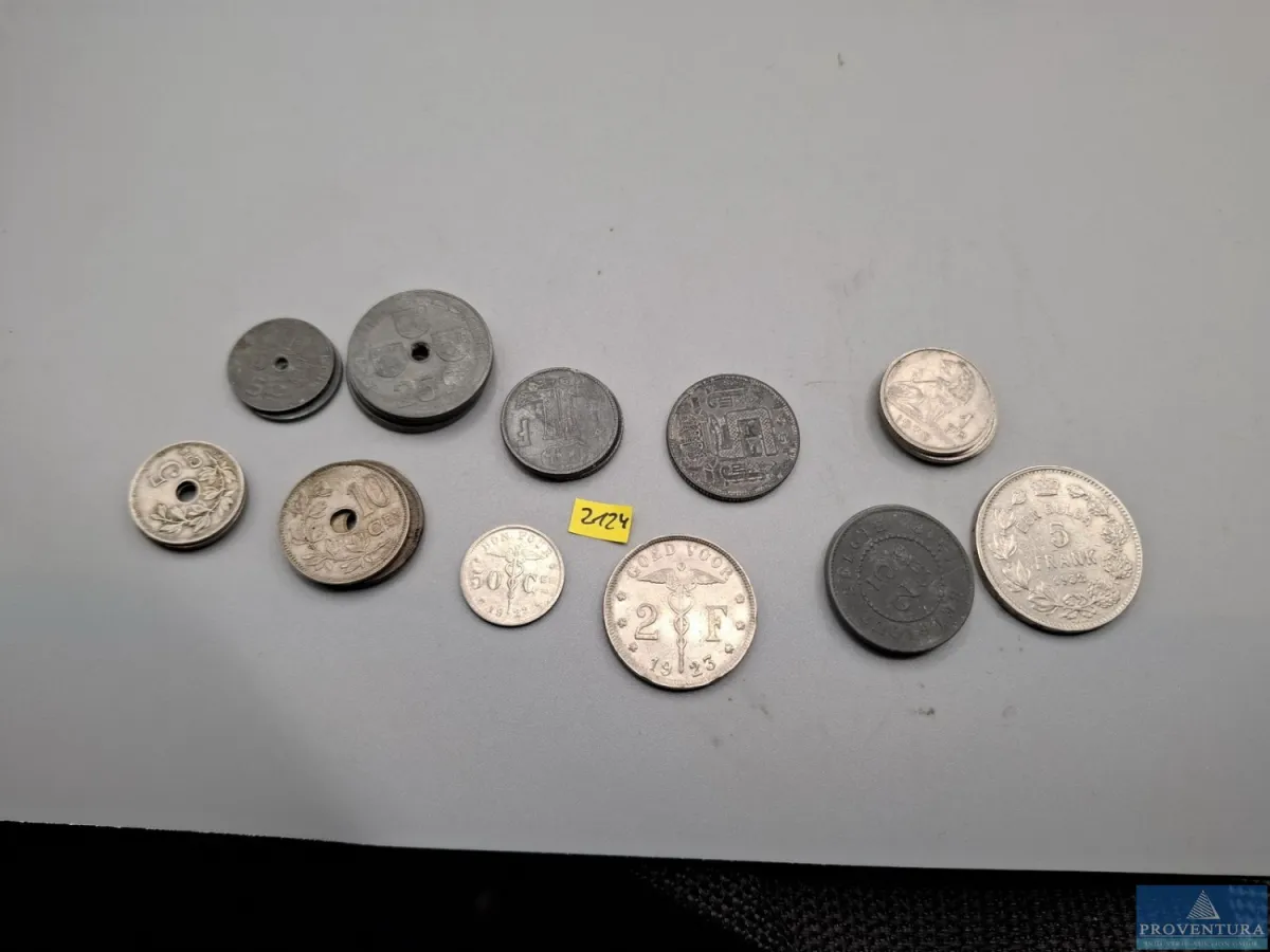 Umlaufmünzen Belgien vor 1943 5 Centimes 3x 1925 1