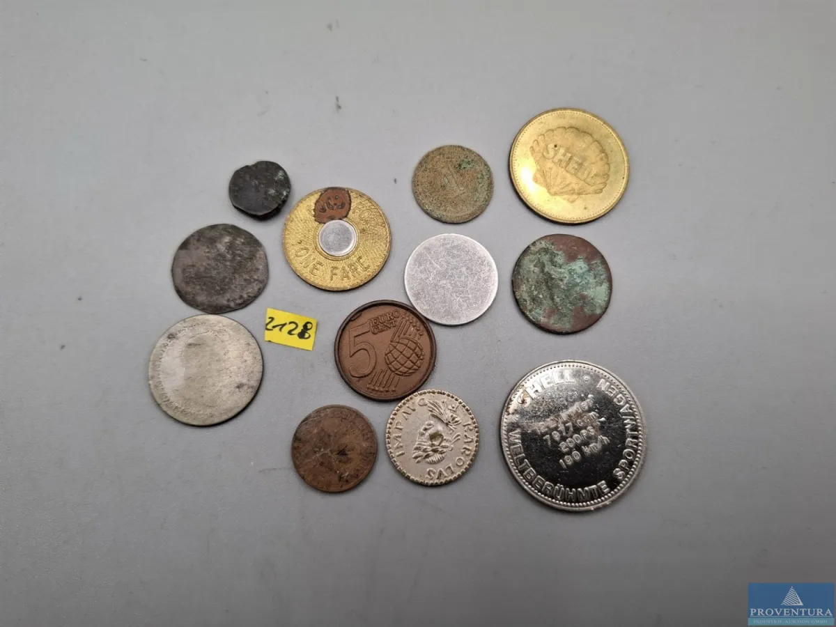 Token Spielmünzen und unbekannte Münzen ca. 12 Stü