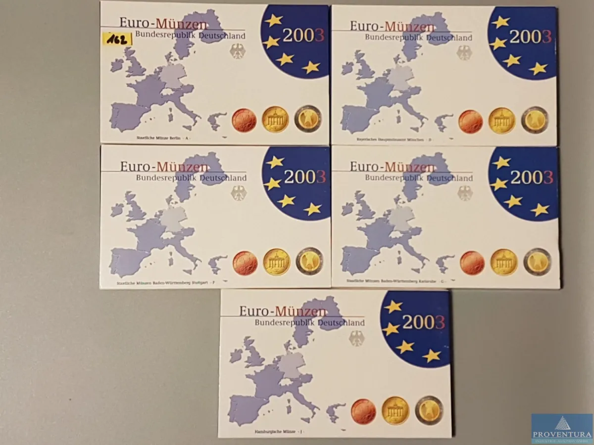Euro-KMS Bundesrepublik Deutschland 2003 ADFGJ pp