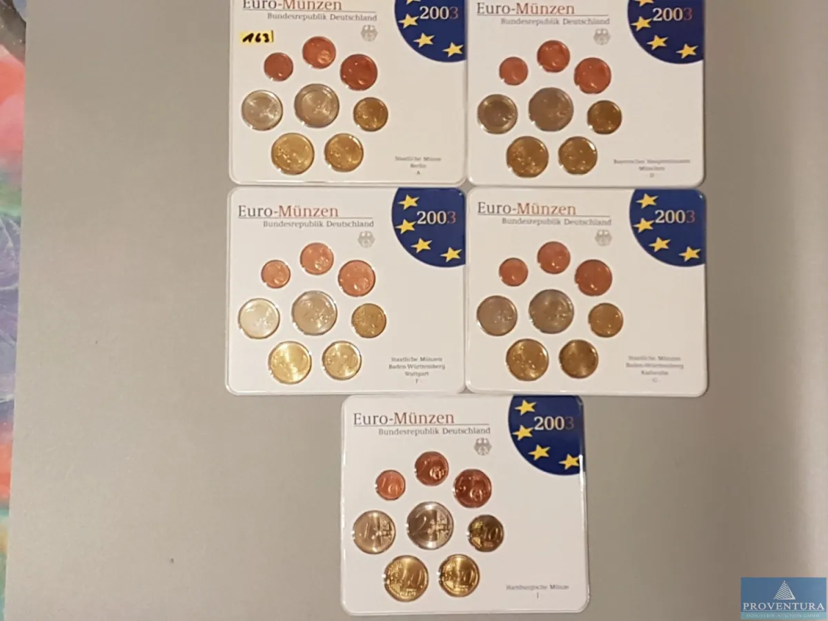 Euro-KMS Bundesrepublik Deutschland 2003 ADFGJ st