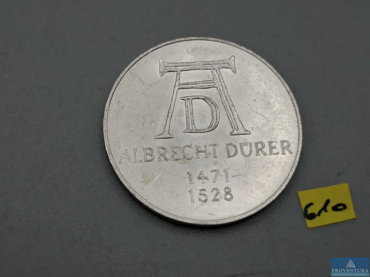 Silbermünze Bundesrepublik Deutschland 5 DM Albrec