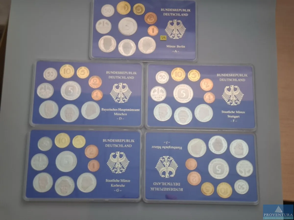 KMS Bundesrepublik Deutschland 1992 ADFGJ pp 64.40