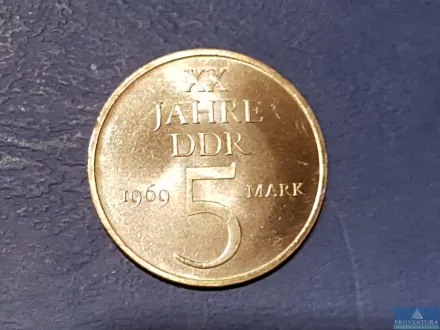 Umlaufmünzen DDR 5 Mark 20 Jahre DDR 1969 – RESALE