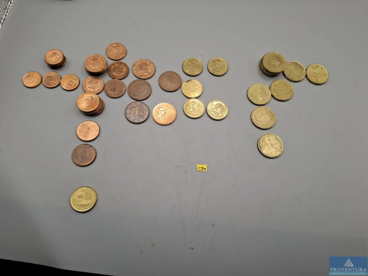 Euromünzen 1 ct 5x BRD 3x Italien