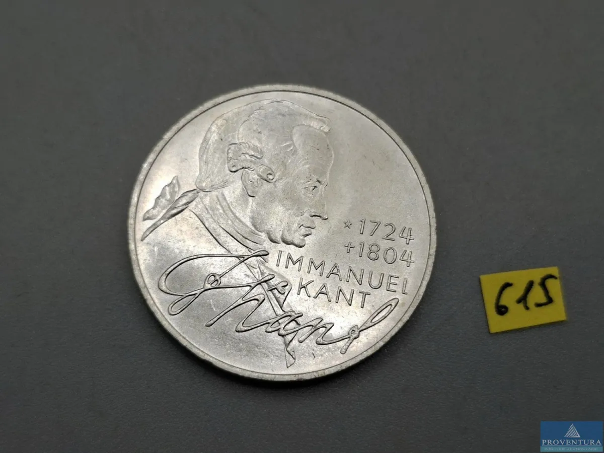 Silbermünze Bundesrepublik Deutschland 5 DM Immanu