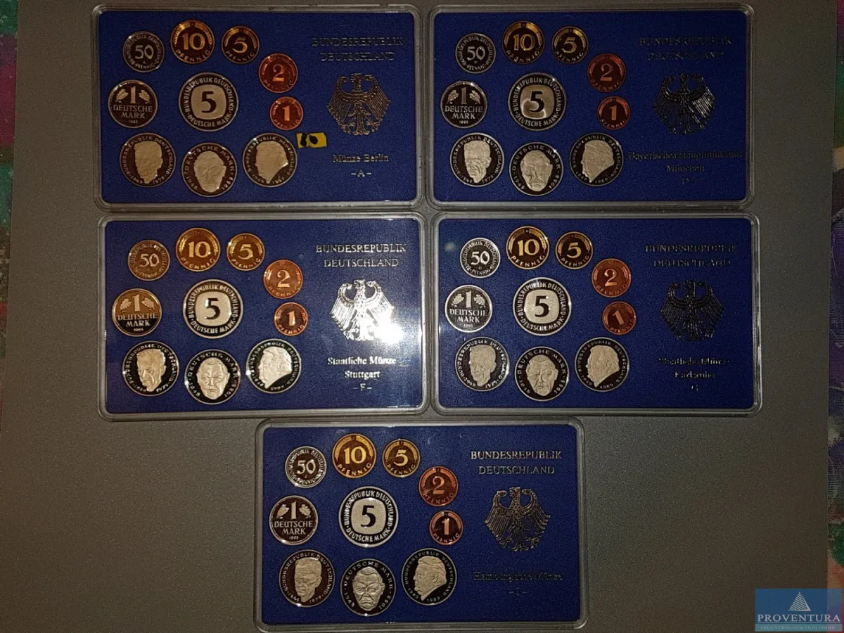 KMS Bundesrepublik Deutschland 1993 ADFGJ pp
