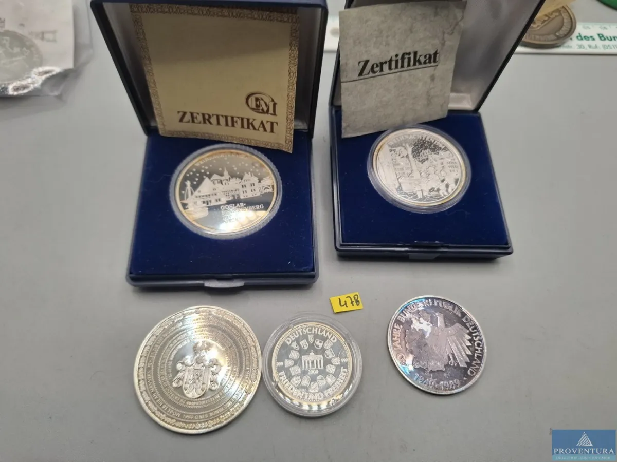 Silbermedaillen 5 Stück
