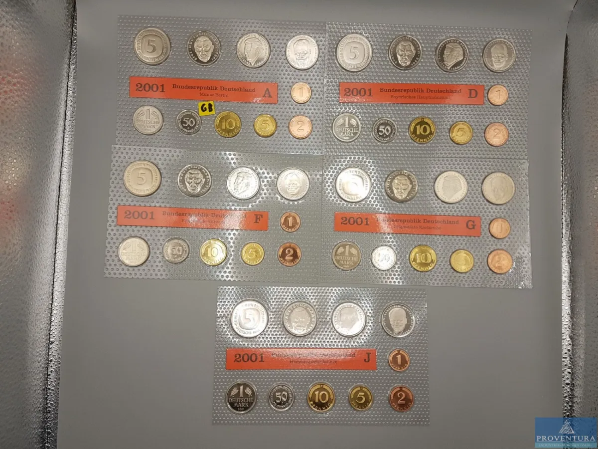 KMS Bundesrepublik Deutschland 2001 ADFGJ st
