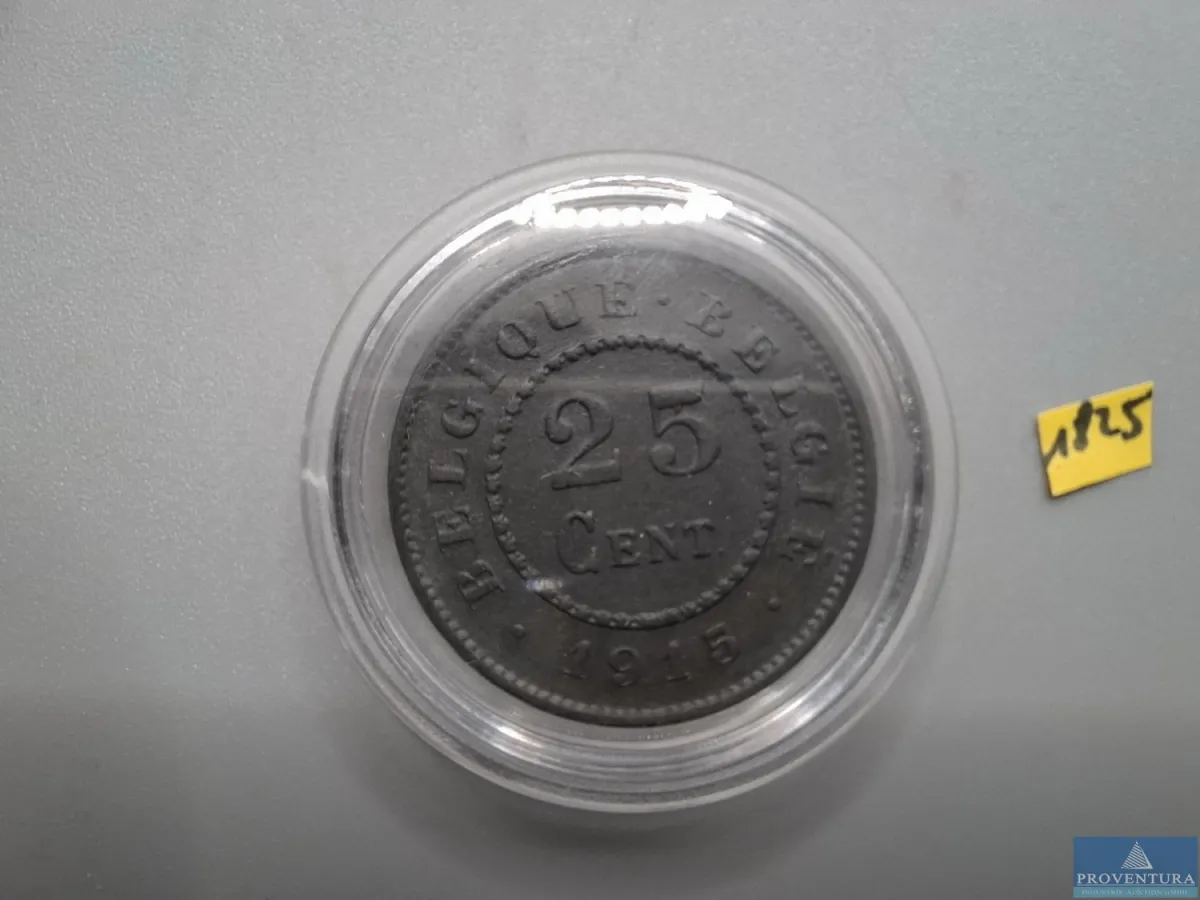 Umlaufmünze Belgien 25 Centimes 1915 st KM82