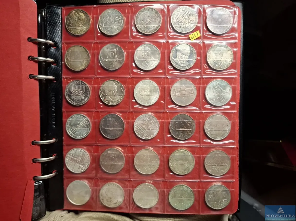 Silbermünzen Bundesrepublik Deutschland 30x 5 DM S