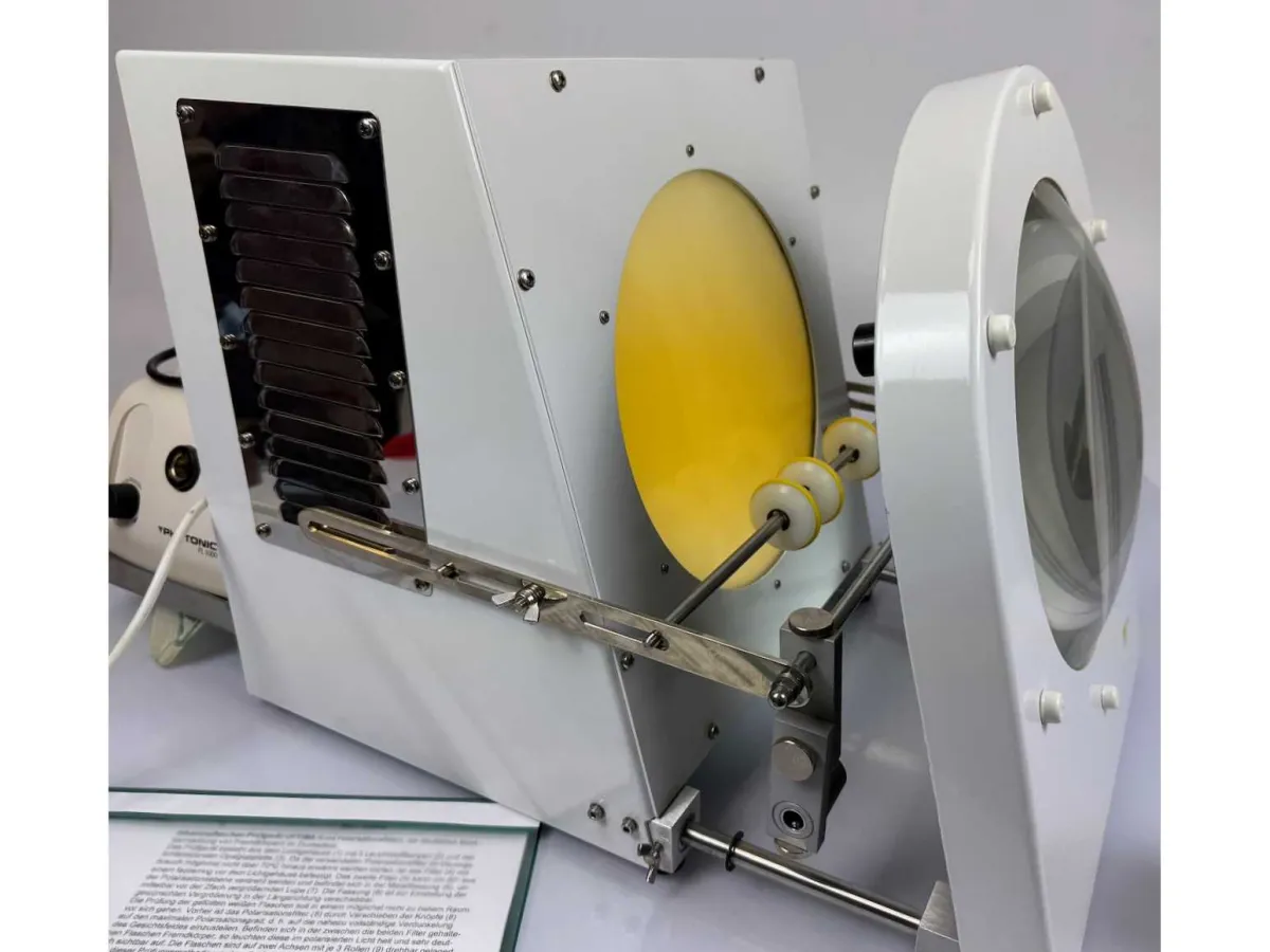 SIMPLEX APPARATE OPTIMA II, TYP 1352 Infusionsflaschen-Prüfgerät mit Polarisationsfilter