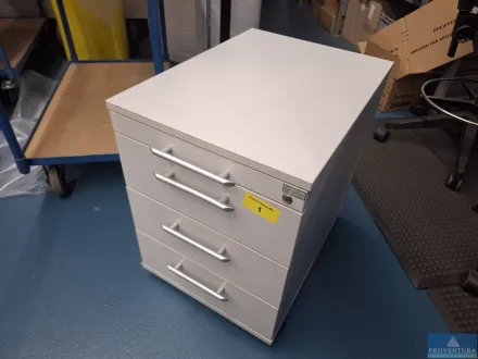 Rollcontainer lichtgrau 4 Schubladen – RESALE