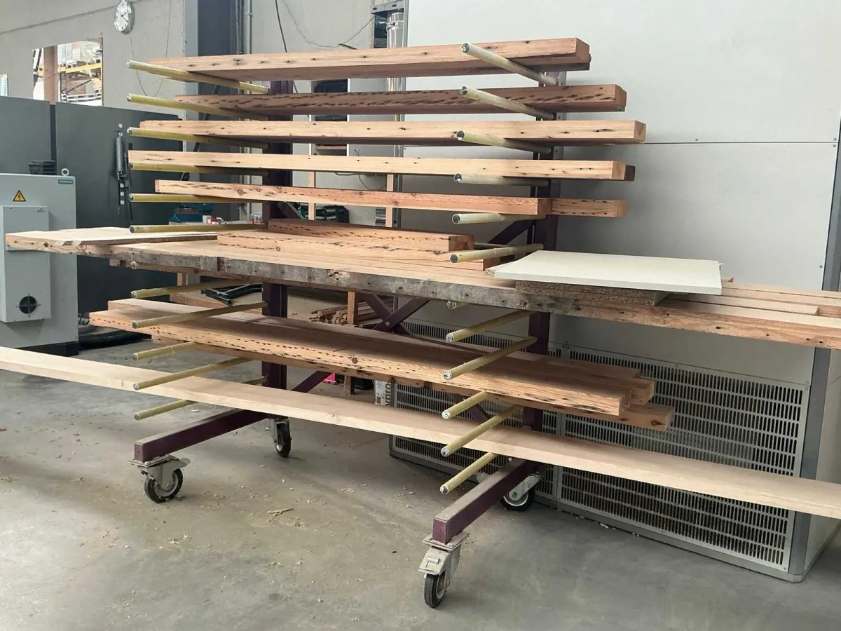 Jowi B770-X Mobile faltbares einseitiges Profile Rack (21x)