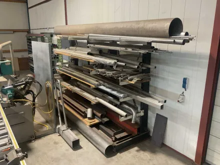 Lagerregal aus Edelstahl – RESALE