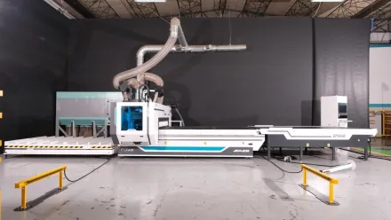 Aes Group Super Nova Line 2132 Nesting Linie cnc Bearbeitungsmaschine mit Be- und – RESALE