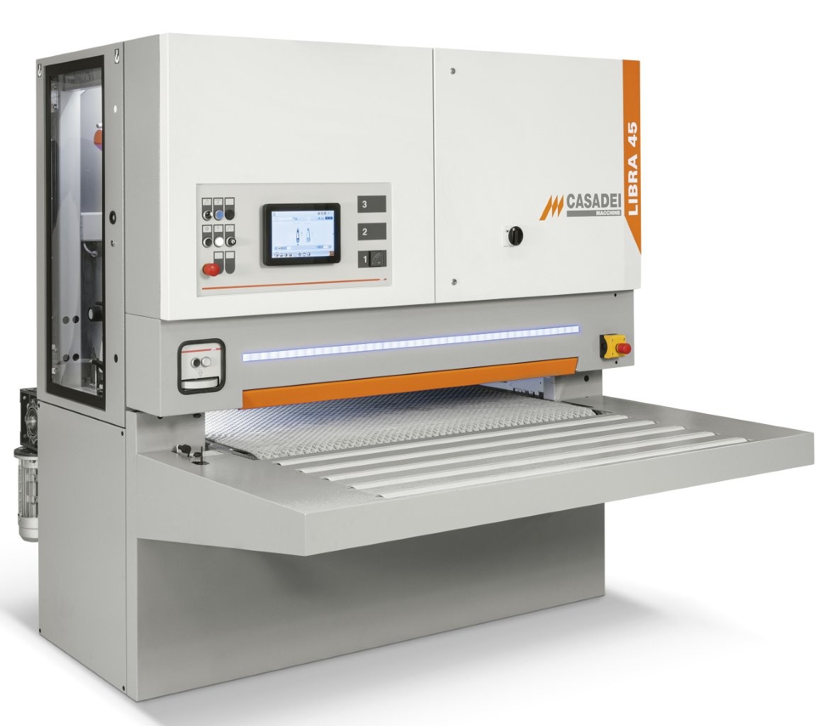 scm casadei Libra 45/2 Breitbandschleifmaschine mit 2 Schleifbänder Bürst