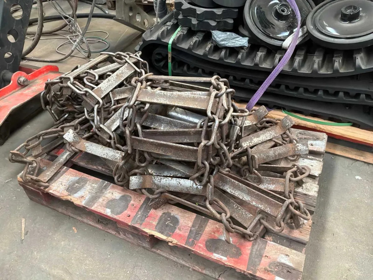 Stahlketten für Bagger (2x)