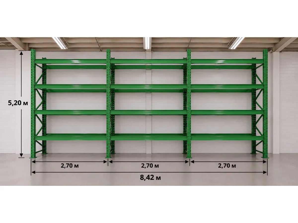 8,42 m/5,2 m Schäfer - PR400 - Palettenregal