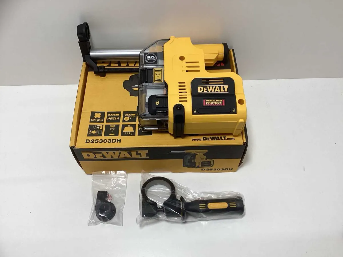 DeWALT D25303DH Staubabsaugsystem mit HEPA-Filter für Dreh- und Abrisshämmer – 16 mm