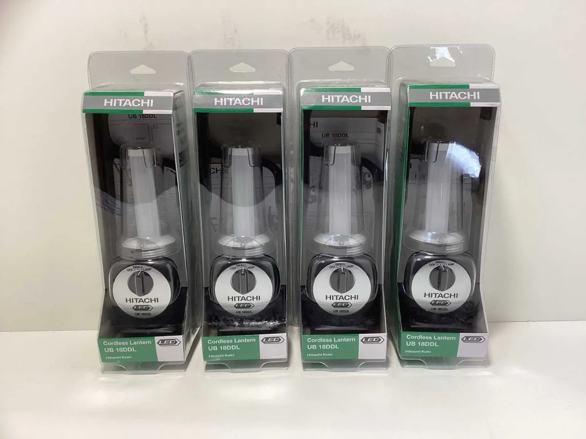 (4x) Hitachi UB 18DDL Drahtlose Lampe / Laterne - LED - Li-ion