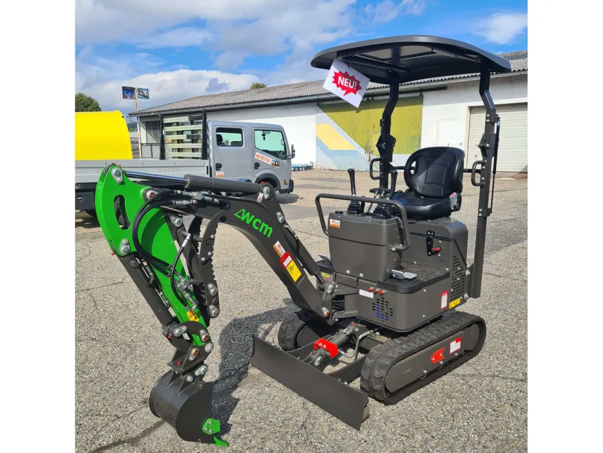 Minibagger 1,2T mit Zubehör