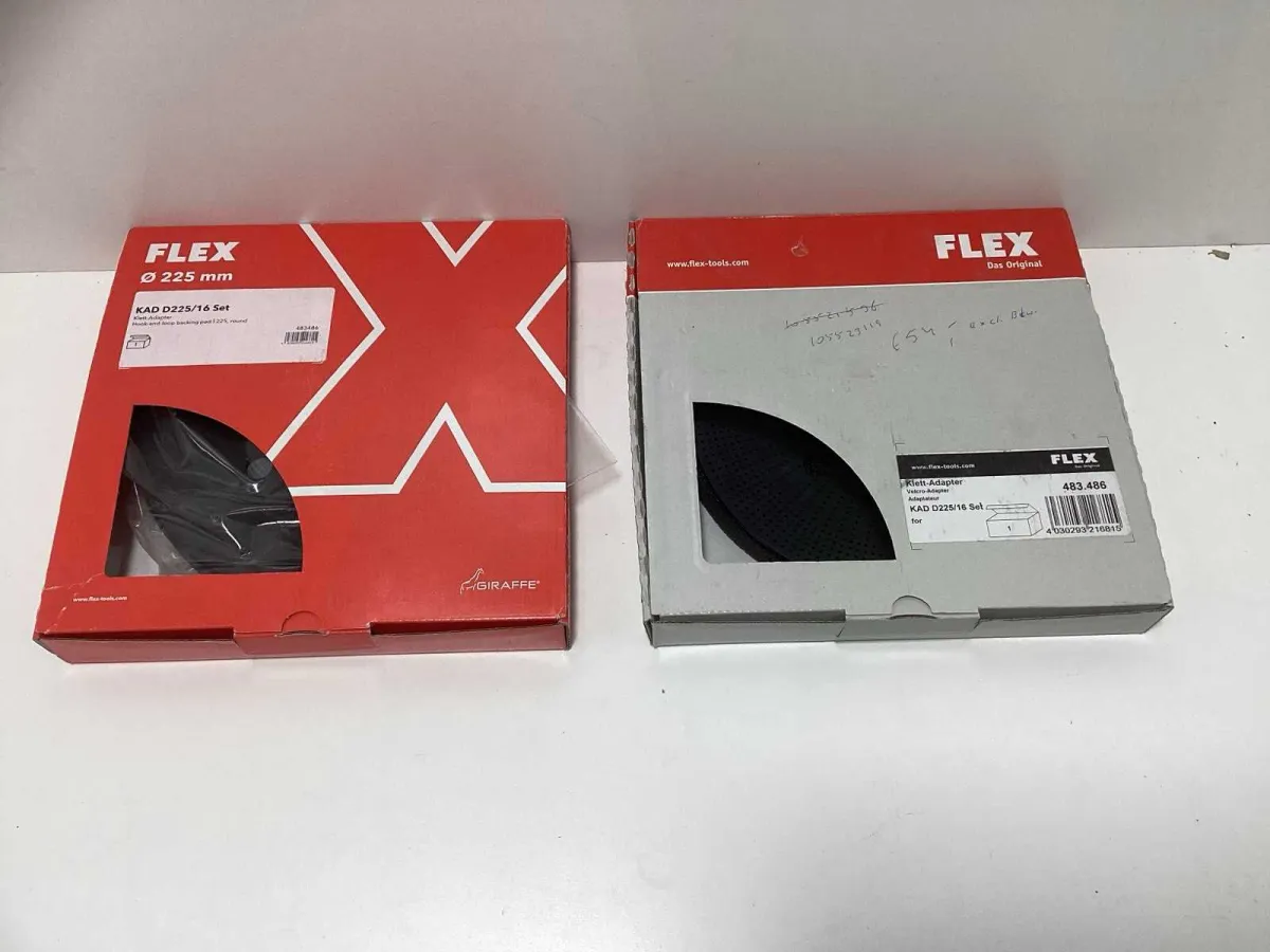 407 (2x) FLEX Klett-Adapter Velcro-Adapter (KAD D225/16)