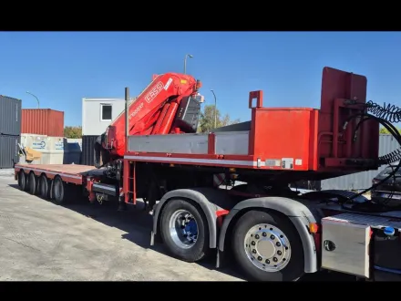 Kromhout 4ASDU-16-36HG Kran-Sattelauflieger mit Fassi F900A/1000AXP.24 Krantransport – RESALE