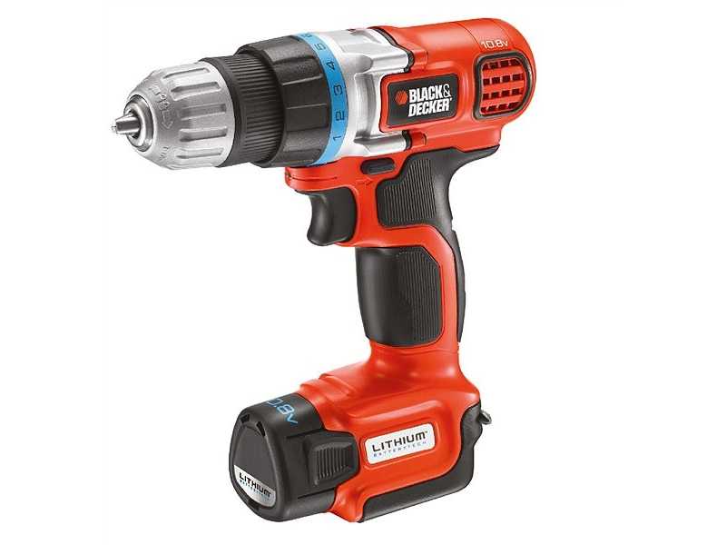 BLACK+DECKER – Akkuschrauber EGBL108K – Kabelloser Bohrer 10,8 V Li-Ion, Solo, neuer alter Schaft
