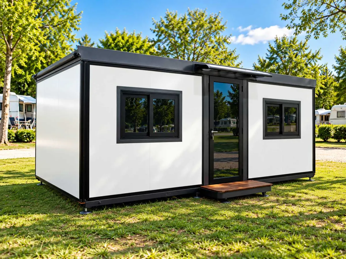 2026 Rhino Houses 23 m² mobile Wohn-/Büroeinheit mit Badezimmer