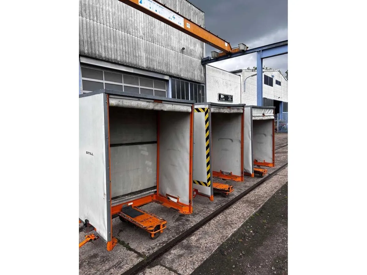 3x STIL - Liftrunner - 2012 - Gabelstapler-Paletten Zug Anhänger mit Bremse (3x)