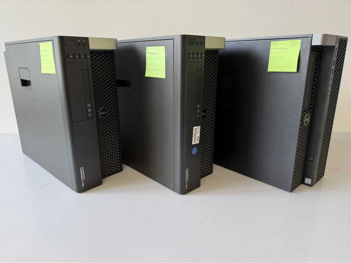 3 DELL PCs