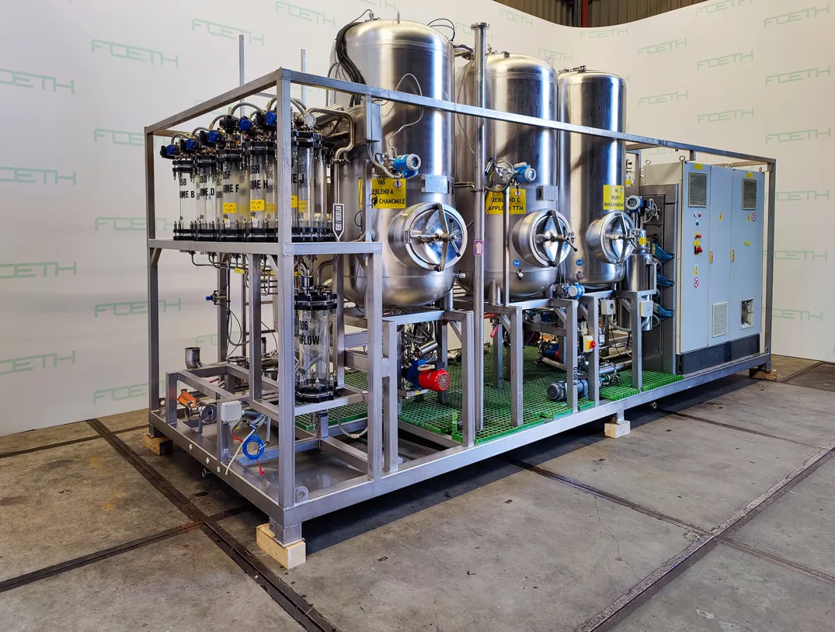 LPD Liquid perfume processing skid - Inline mixer Lebensmittelzusätze