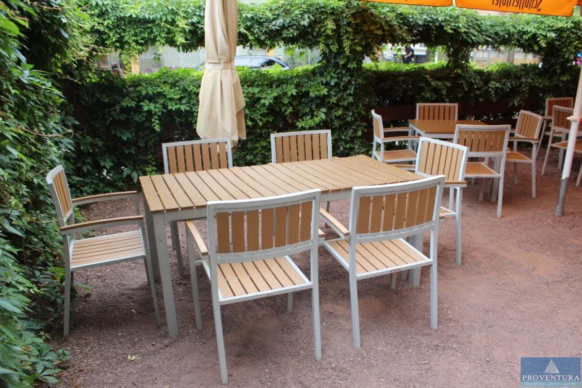 Gastronomie Außenbestuhlung 54 Stühle 10 Tische