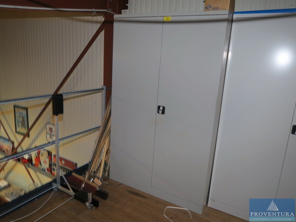Metallschrank Stahl grau ca. 120x50x180cm (BxTxH)