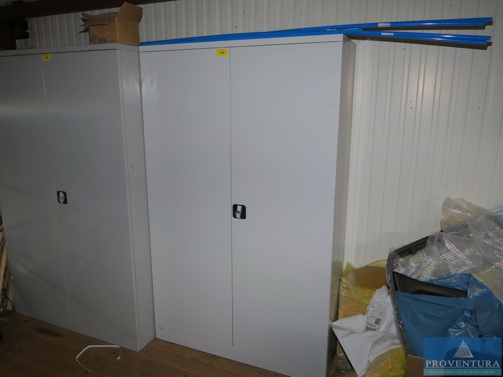 Metallschrank Stahl grau ca. 120x50x180cm (BxTxH)