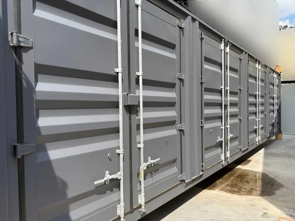 Dong Fang 40 Fuß High Cube Lagercontainer mit Seitentüren – Anthrazit