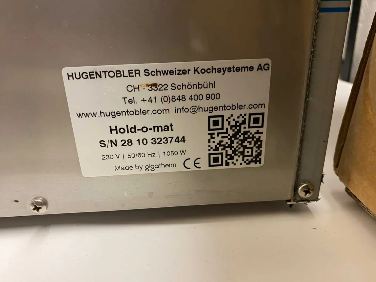 Warmer Ofen – HUGENTOBLER Hold-o-mat 323