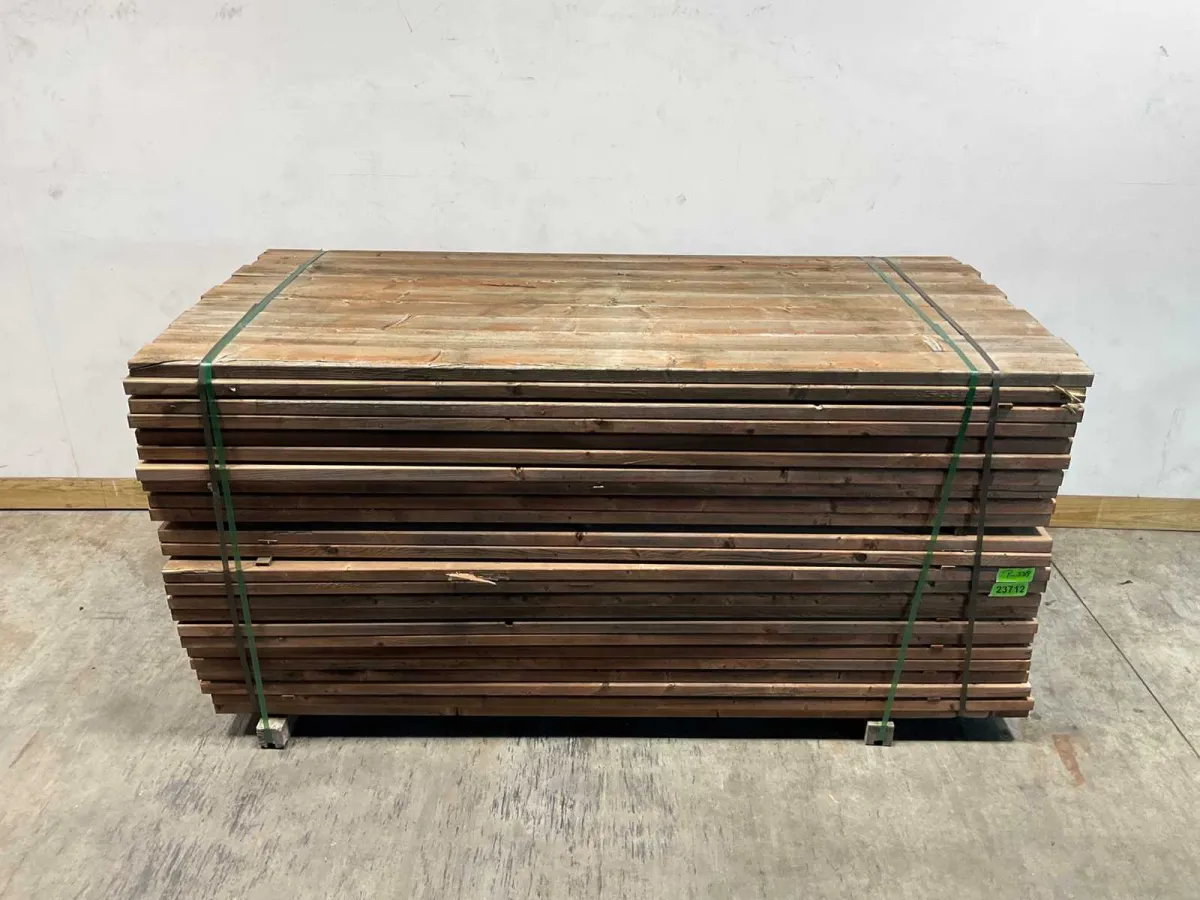 Weichholzbalken gehobelt 38x120x2254 mm – KDI brauner S4S R3 (216x)