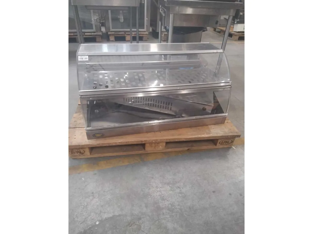 Beheizte Arbeitsflächenvitrine + Modul – Rollgitter VHC 1000
