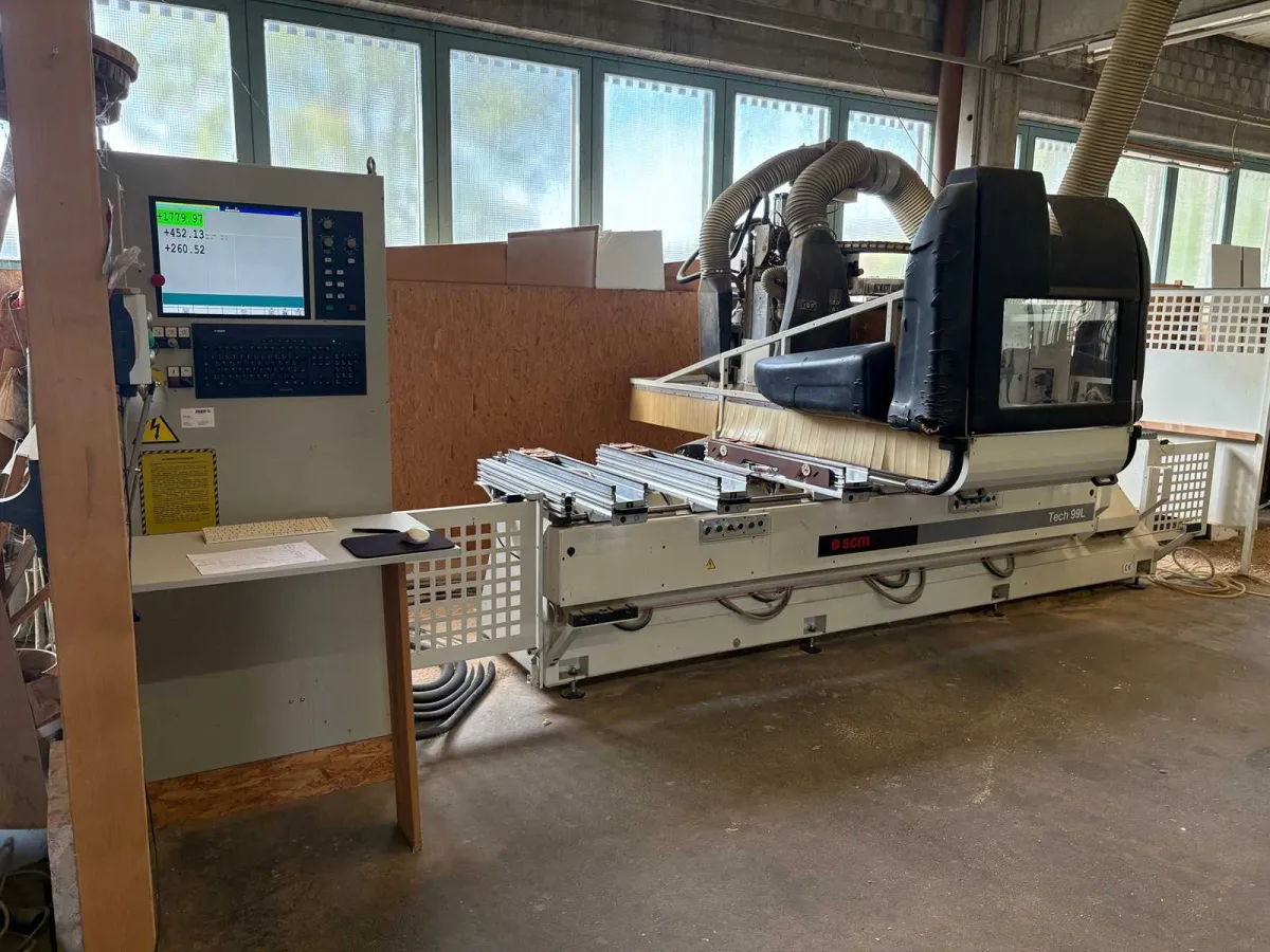 SCM Tech 99L CNC Bearbeitungszentrum Bj. 2000 | 3800 mm X | 10 Bohrspindeln | 6,6 kW | Werkzeugwechs