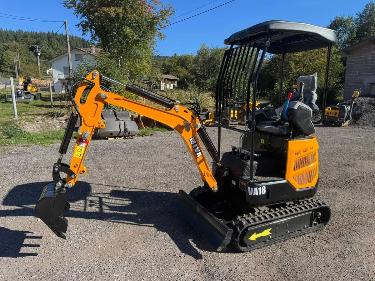 MIVA VA18 Mini-Bagger auf Kettenketten