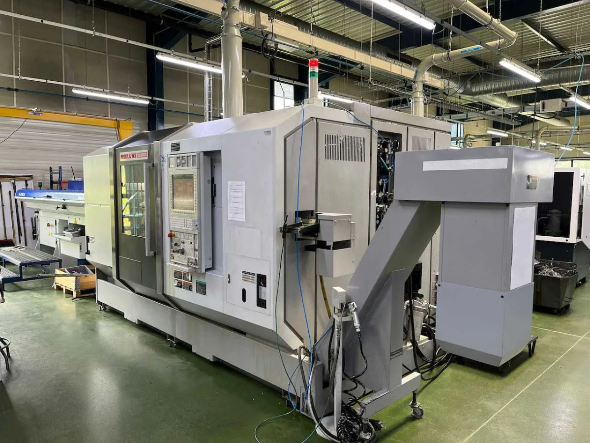 2010 Mori Seiki NZ2000 T2Y – Iemca Doppelspindel-CNC-Drehbank mit Stabzufuhr