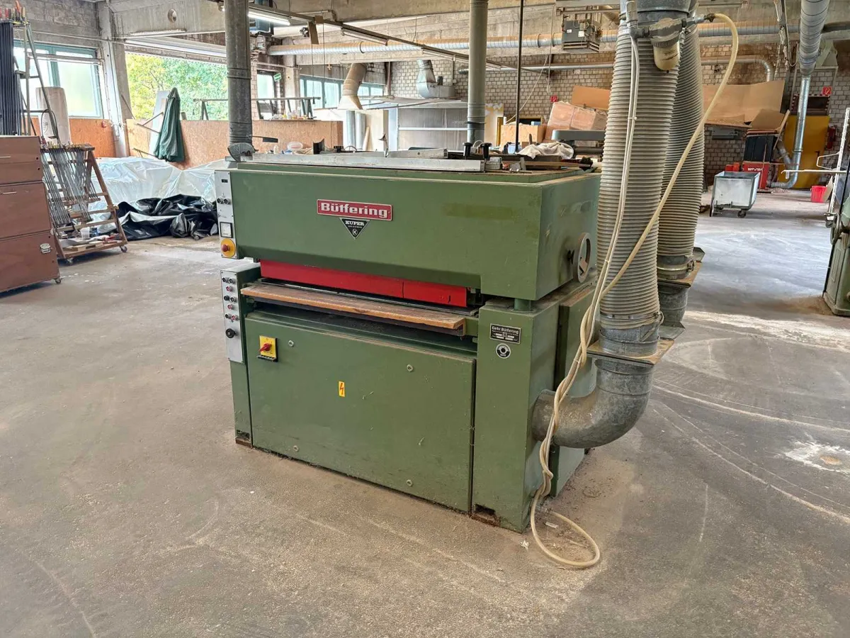 Büfering FBS 1100 Breitbandschleifmaschine 1100 mm Baujahr 1980 Holzbearbeitung