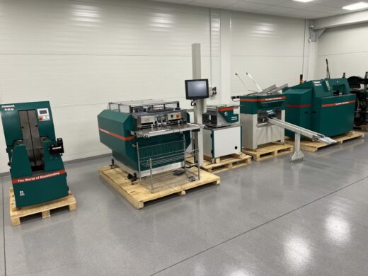 Schmedt hardcover book production line Buchbindereimaschinen