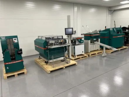 Schmedt hardcover book production line Buchbindereimaschinen – RESALE