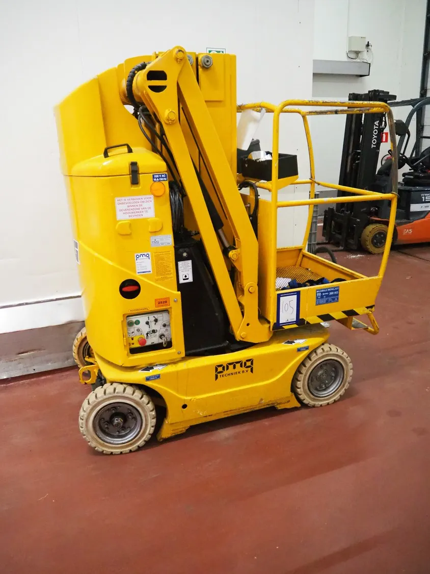 PMG Techniek personal boom lifter, maximum loading