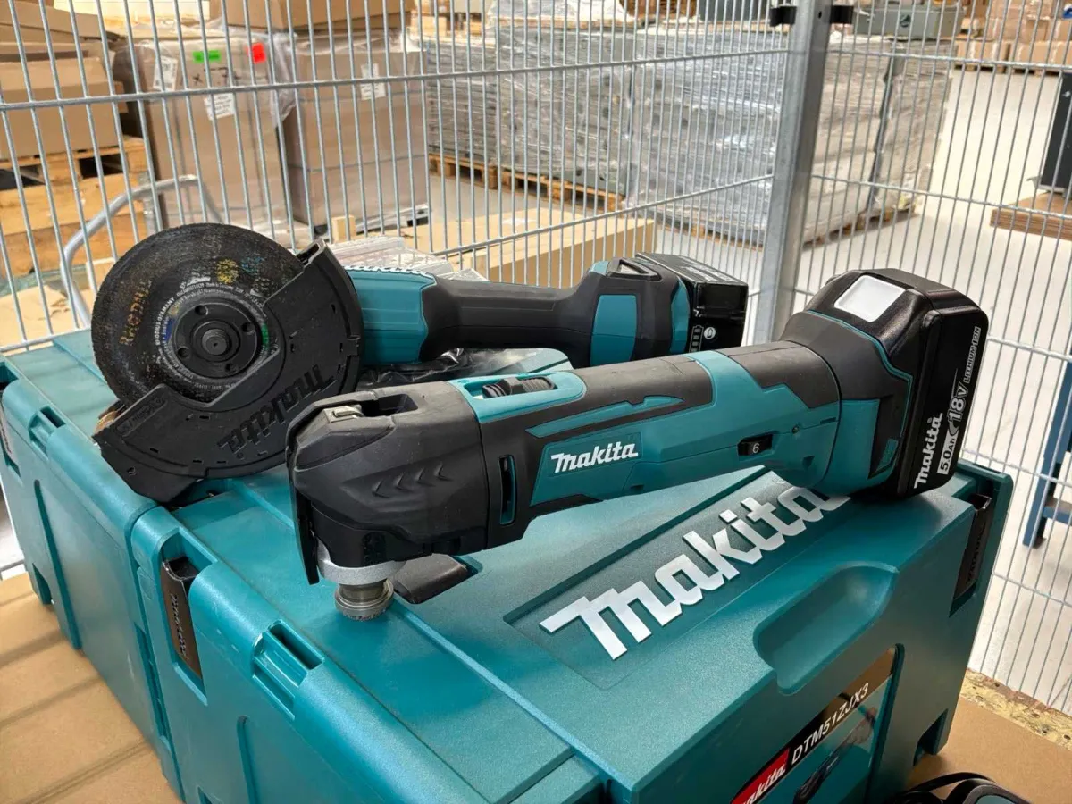 Akkuloser Winkelschleifer und Multitool